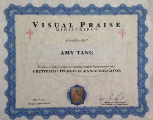 liturgical dance certification