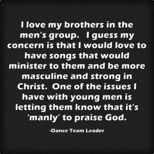 men in praise dance